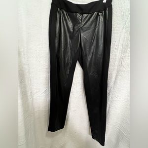 Michael Tyler  Black Faux Leather Pants Size 8